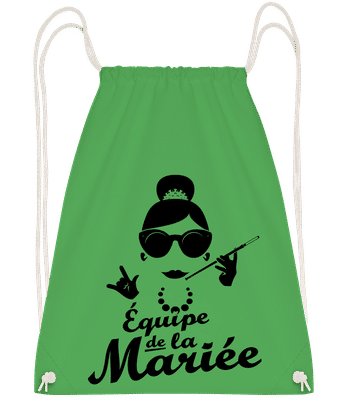 Équipe De La Mariée - Sac à dos Drawstring - Vert irlandais - Vorn