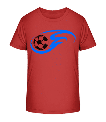 Football Flame - T-shirt bio Enfant Stanley Stella 2.0 - Rouge - Devant