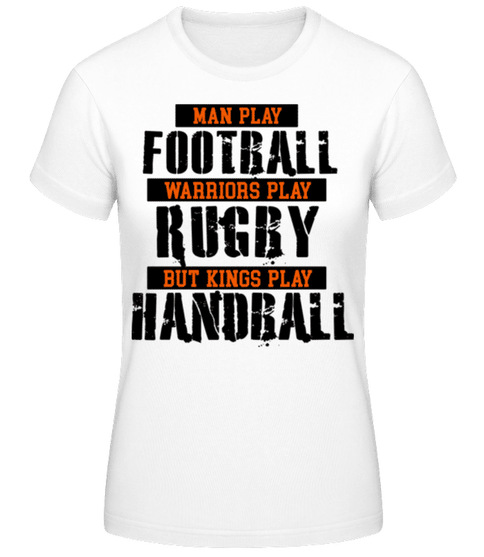 Aperçu: Kings Play Handball - T-shirt femme B&C - Blanc - Devant