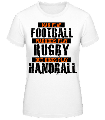 Kings Play Handball - T-shirt femme B&C - Blanc - Devant