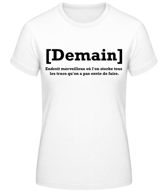 Aperçu: Demain - T-shirt femme B&C - Blanc - Devant