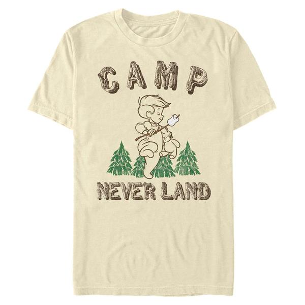 Aperçu: Disney - Peter Pan - Logo Camp Neverland - Homme T-shirt - Crème - Devant