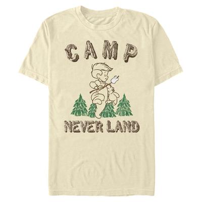 Disney - Peter Pan - Logo Camp Neverland - Men's T-Shirt - Cream - Front