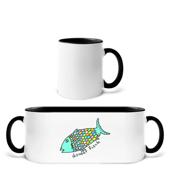 Douder Fisch - Tasse zweifarbig - Weiß / Schwarz - Vorne
