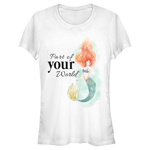 Aperçu: Disney - Ariel La Petite Sirène - Malá mořská víla Peaceful World - Femme T-shirt - Blanc - Devant