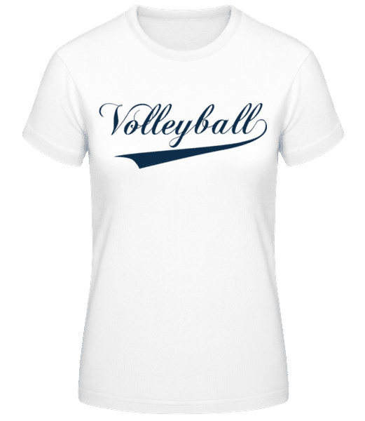 Aperçu: Lettrage de volley-ball vert - T-shirt standard Femme - Blanc - Devant