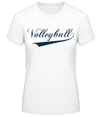 Lettrage de volley-ball vert - T-shirt standard Femme - Blanc - Devant