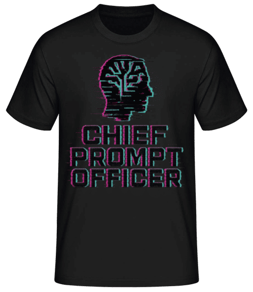 Vorschau: Chief Prompt Officer - Männer Basic T-Shirt - Schwarz - Vorne