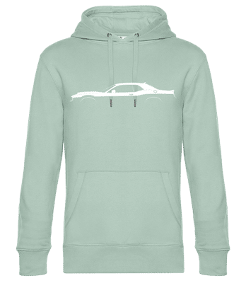 'Dodge Challenger SRT Demon' Silhouette - Männer Standard Hoodie - Mintgrün - Vorne