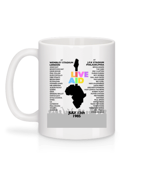 Preview: Live Aid Lineup - Mug - White - Back