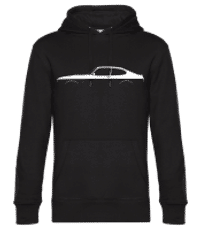 'Ford Capri Mk III' Silhouette - Men’s Standard Hoodie - Black - Front