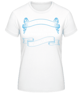 Les Mamans Voient Le Monde À Travers - T-shirt standard Femme - Blanc - Devant