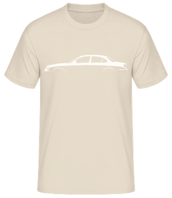 'Jaguar S-Type' Silhouette - T-shirt standard Homme - Crème - Devant