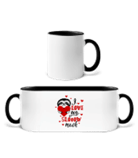 I Love You Slow - Tasse zweifarbig - Weiß / Schwarz - Vorne