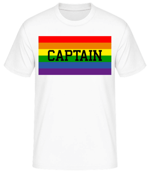 Aperçu: Captain - T-shirt standard Homme - Blanc - Devant