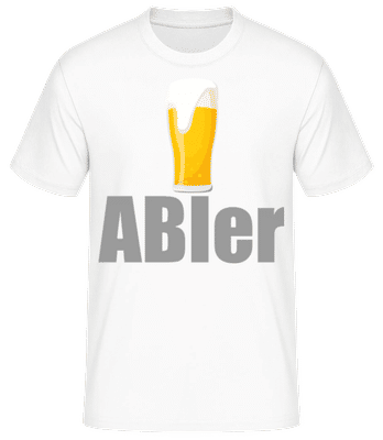 ABIer - Männer Basic T-Shirt - Weiß - Vorne