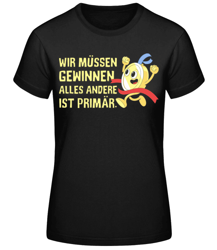 Vorschau: Gewinnen Alles Andere Primär - Frauen Basic T-Shirt - Schwarz - Vorne