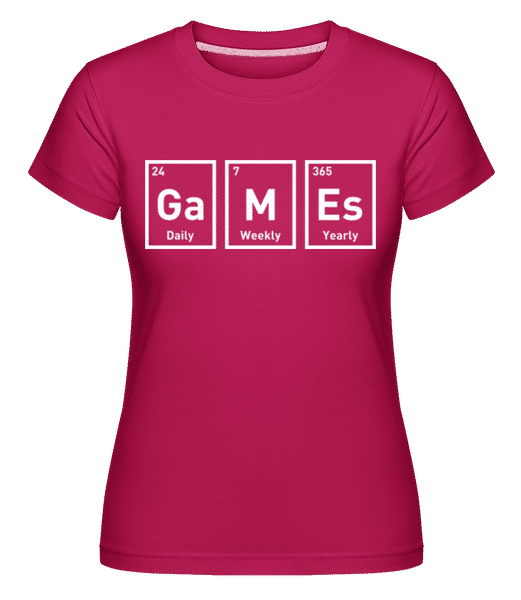 Preview: Games Periodic Design -  Shirtinator Women's T-Shirt - Magenta - Front