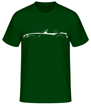 'BMW Z4 (E85)' Silhouette - Pánské basic tričko - Bottle green - Napřed