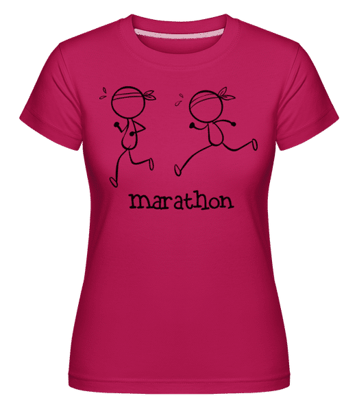 Preview: Marathon Icon -  Shirtinator Women's T-Shirt - Magenta - Front