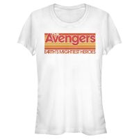 Marvel - Avengers - Logo Retro Avengers - Mujeres Camiseta - Blanco - delante