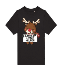 Santas Little Helper Reindeer - T-shirt homme B&C - Noir - Devant