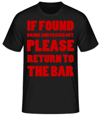 Please Return To The Bar · Camiseta básica para hombre