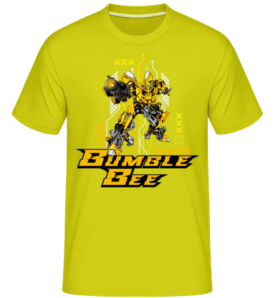 Bumble Bee -  Shirtinator Men's T-Shirt - Lime - Front