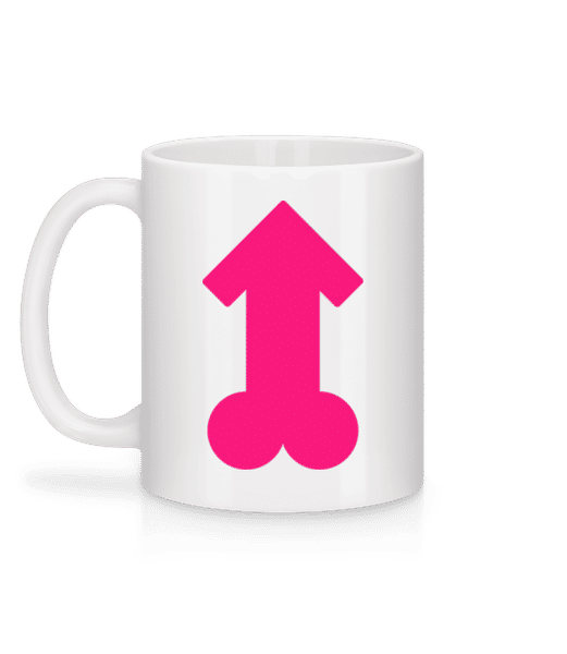 Aperçu: Pink Penis - Mug en céramique blanc - Blanc - Derrière