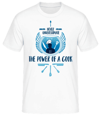 The Power Of A Cook - Camiseta básica para hombre - Blanco - delante