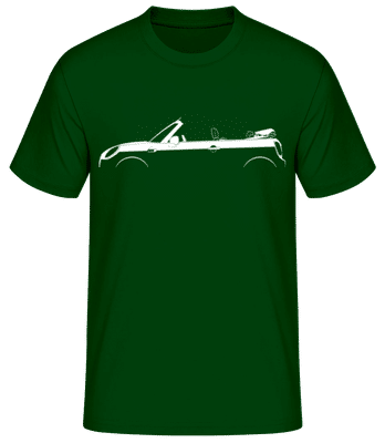 'Mini Cooper Cabrio (F57)' Silhouette - Männer Basic T-Shirt - Flaschengrün - Vorne