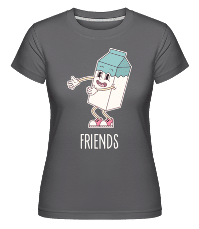 Best Friends Cookie And Milk -  Shirtinator Women's T-Shirt - Anthracite - Front