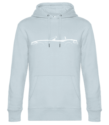 'BMW Z4 (E89)' Silhouette - Pánská standardní mikina s kapucí - Světle modrá - Napřed