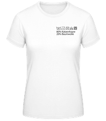 Waschanleitung Katzenhaare · Frauen Basic T-Shirt