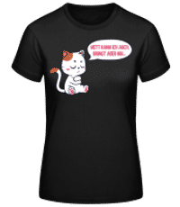 Nett Bringt Nix - Frauen Basic T-Shirt - Schwarz - Vorne