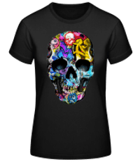 graffiti Mŕtve - Dámske basic tričko - Čierna - Predné