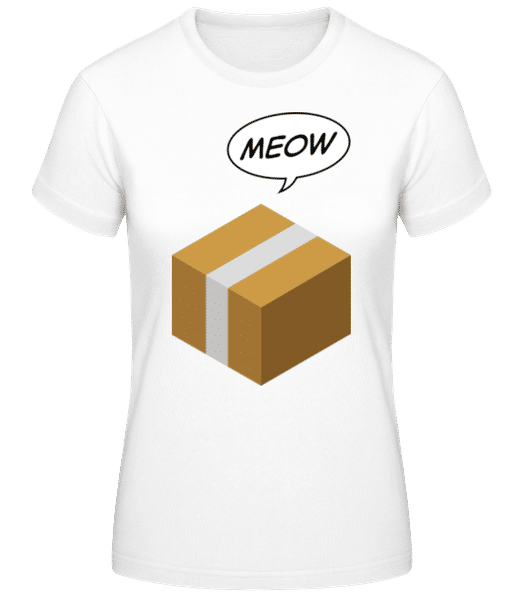 Aperçu: Cat In A Box - T-shirt standard Femme - Blanc - Devant