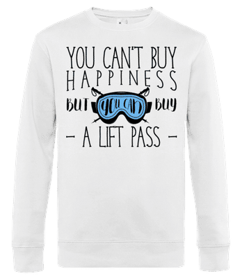 You Can Buy A Lift Pass - Sweat-shirt standard pour homme - Blanc - Devant