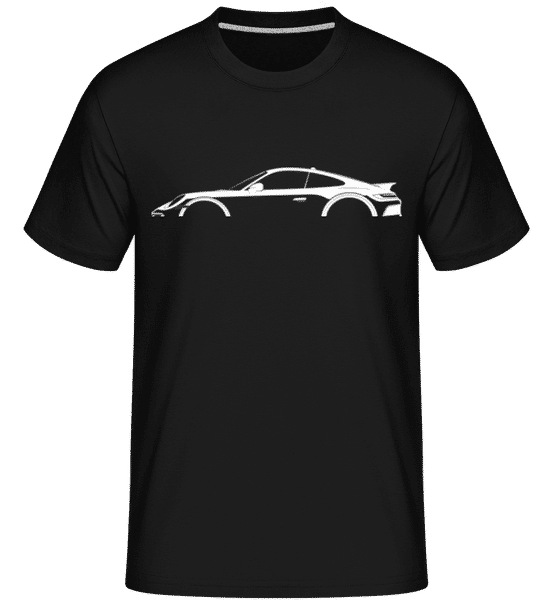 Aperçu: 'Porsche 911 Dakar 992' Silhouette -  T-Shirt Shirtinator homme - Noir - Devant