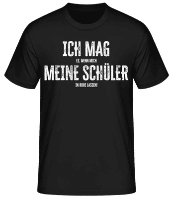 Ich Mag Meine Schüler - Männer Basic T-Shirt - Schwarz - Vorne
