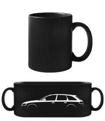 'Audi A4 Avant (B8)' Silhouette · Schwarze Tasse