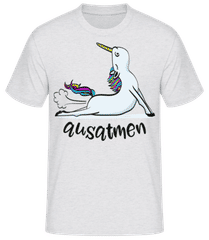 Yoga Einhorn Ausatmen · Männer Basic T-Shirt
