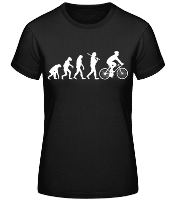 Evolution Of Cycling - Women's Basic T-Shirt - Black - Front