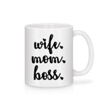 Motif Wife Mom Boss - Mug - White - Front