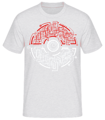 Electric Pokeball - T-shirt standard Homme - Gris chiné - Devant