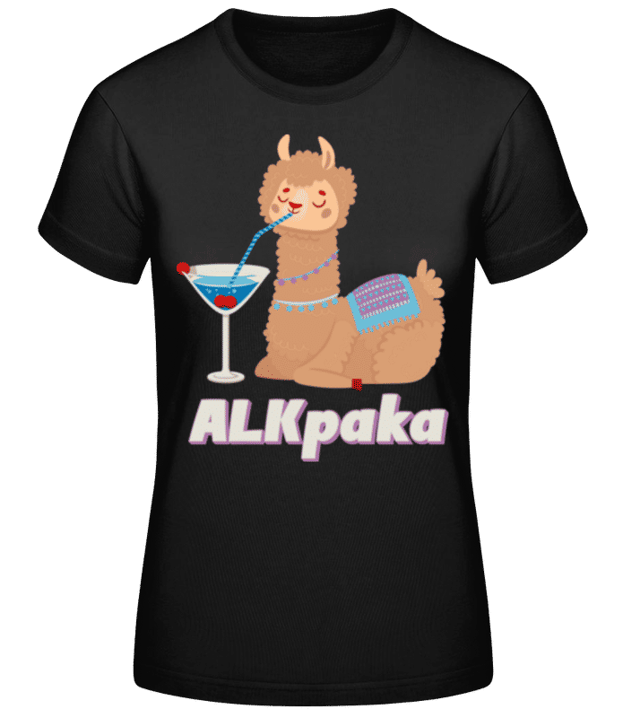 Vorschau: Alkpaka - Frauen Basic T-Shirt - Schwarz - Vorne