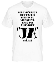 Was Würdest Du Fragen? · Männer Basic T-Shirt