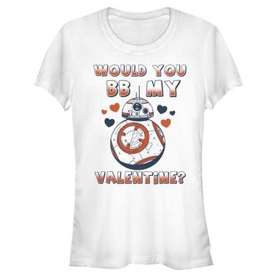 Star Wars - Das Erwachen der Macht - BB-8 BB My Valentine - Valentinstag - Frauen T-Shirt - Weiß - Vorne