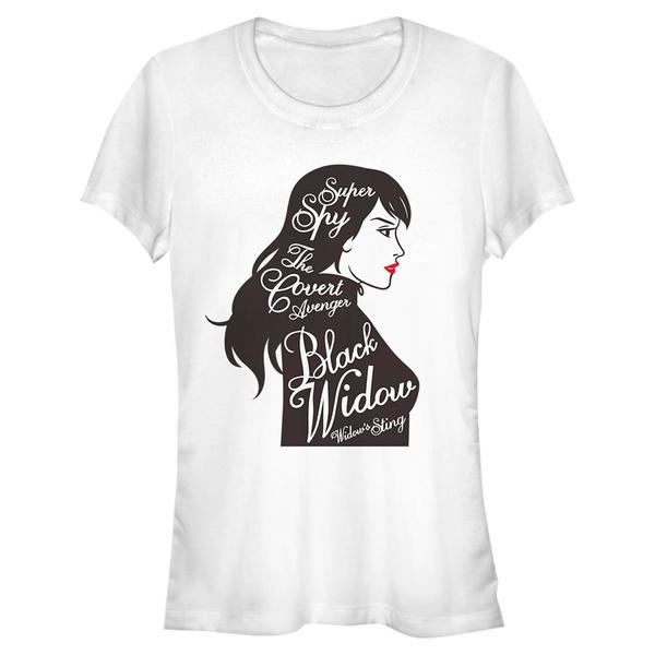 Aperçu: Marvel - Avengers - Black Widow Super Spy - Femme T-shirt - Blanc - Devant
