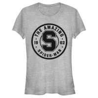 Marvel - Avengers - Spider-Man Collegiate - Mujeres Camiseta - Gris moteado - delante